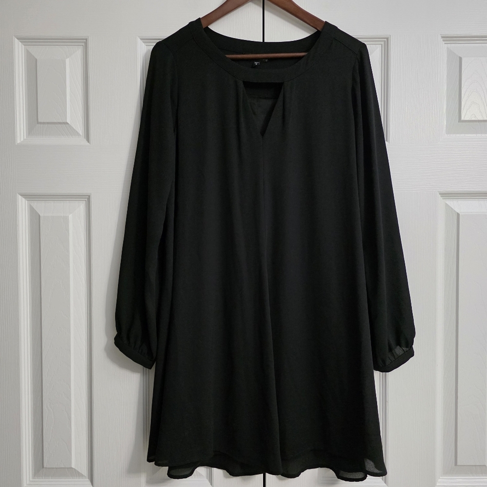 Express Long Sleeve Black Dress Women's Size Medium